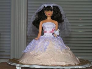 Barbie Doll Wedding Cake